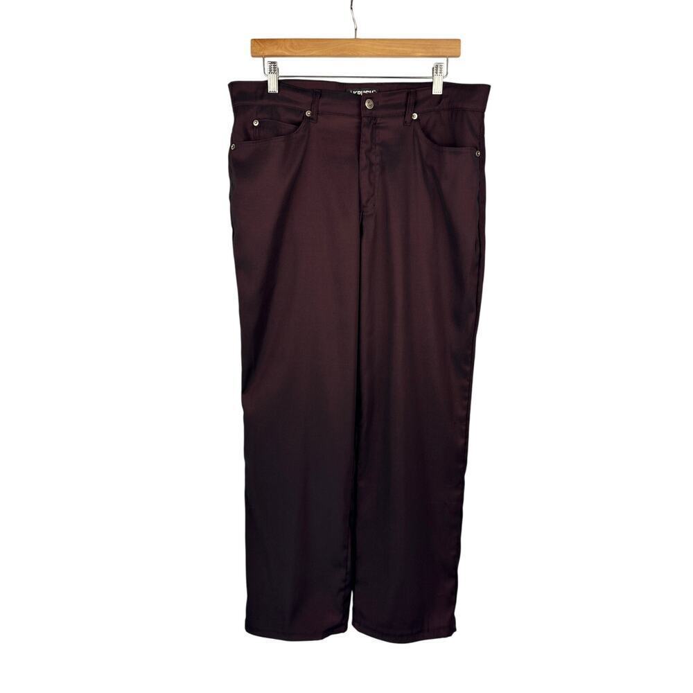 Men’s Krush Size 36 Red Duo-Chrome Dress Pants Vintage